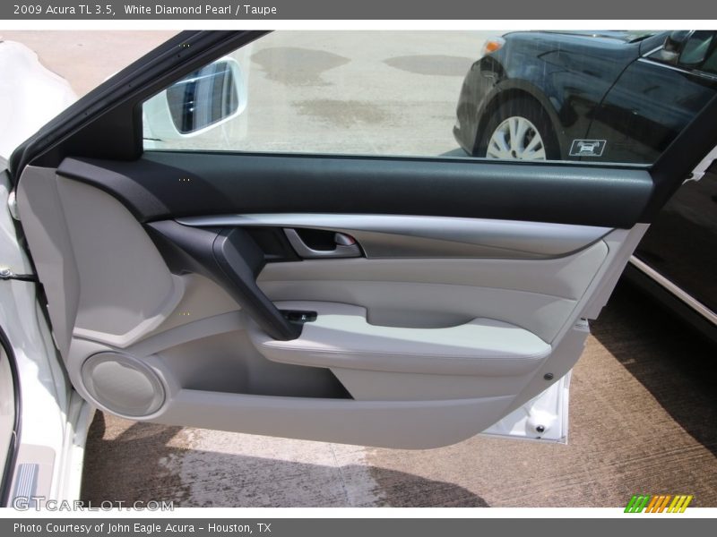 White Diamond Pearl / Taupe 2009 Acura TL 3.5