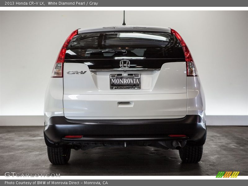 White Diamond Pearl / Gray 2013 Honda CR-V LX