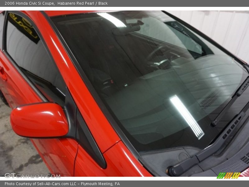 Habanero Red Pearl / Black 2006 Honda Civic Si Coupe