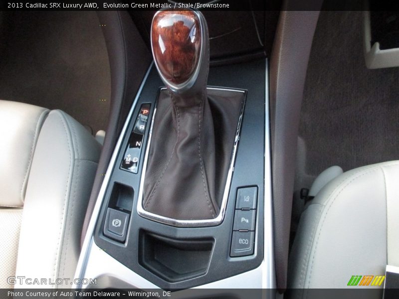 Evolution Green Metallic / Shale/Brownstone 2013 Cadillac SRX Luxury AWD