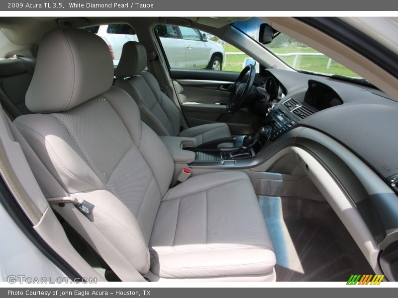White Diamond Pearl / Taupe 2009 Acura TL 3.5