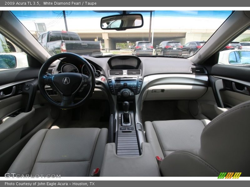 White Diamond Pearl / Taupe 2009 Acura TL 3.5