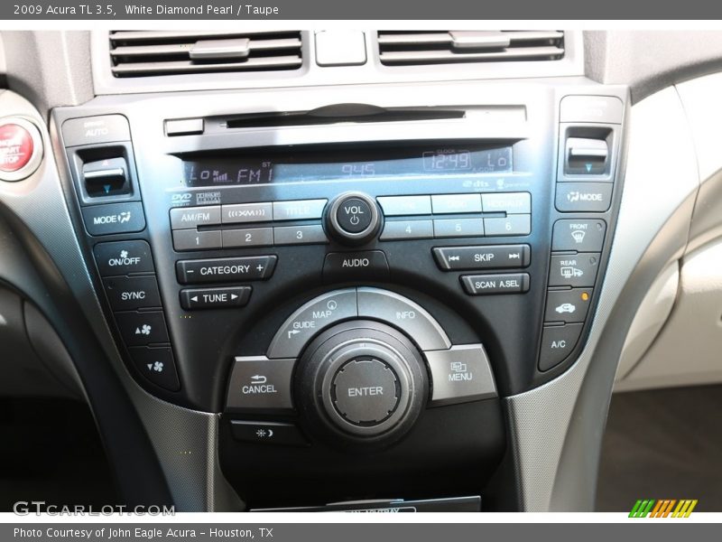 White Diamond Pearl / Taupe 2009 Acura TL 3.5