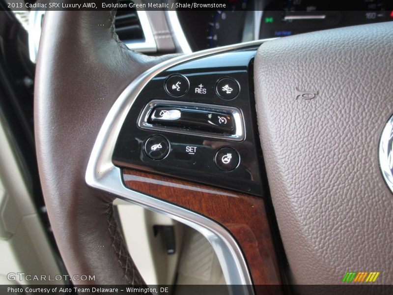 Evolution Green Metallic / Shale/Brownstone 2013 Cadillac SRX Luxury AWD