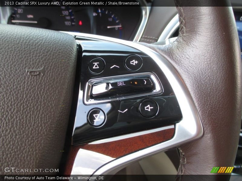 Evolution Green Metallic / Shale/Brownstone 2013 Cadillac SRX Luxury AWD