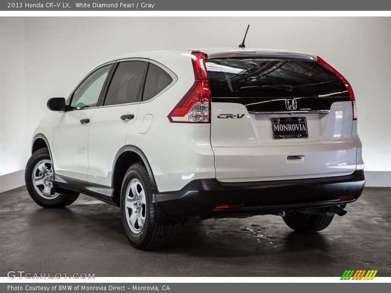 White Diamond Pearl / Gray 2013 Honda CR-V LX