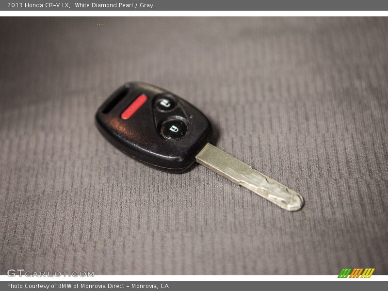 White Diamond Pearl / Gray 2013 Honda CR-V LX