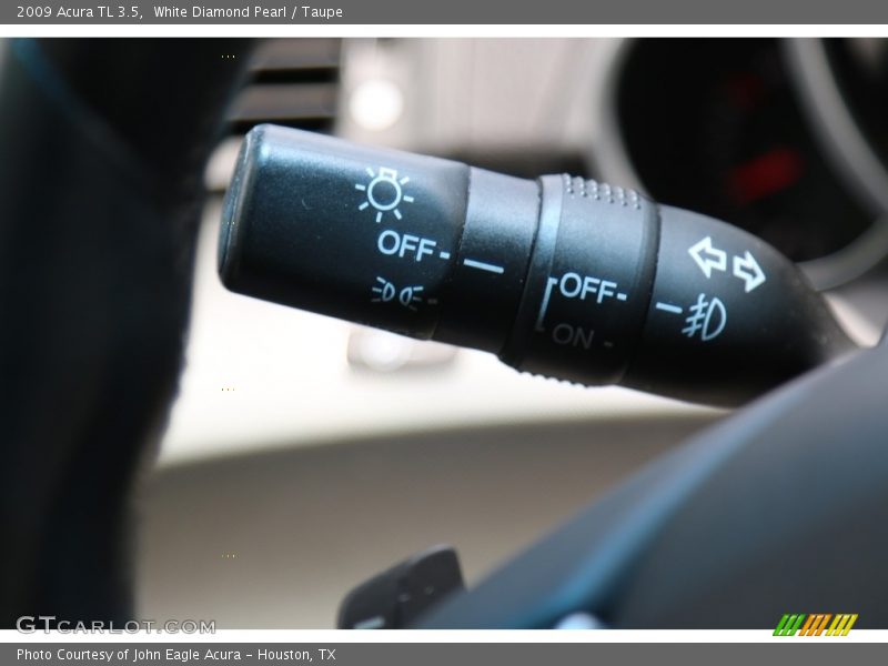 White Diamond Pearl / Taupe 2009 Acura TL 3.5