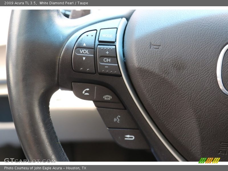 White Diamond Pearl / Taupe 2009 Acura TL 3.5