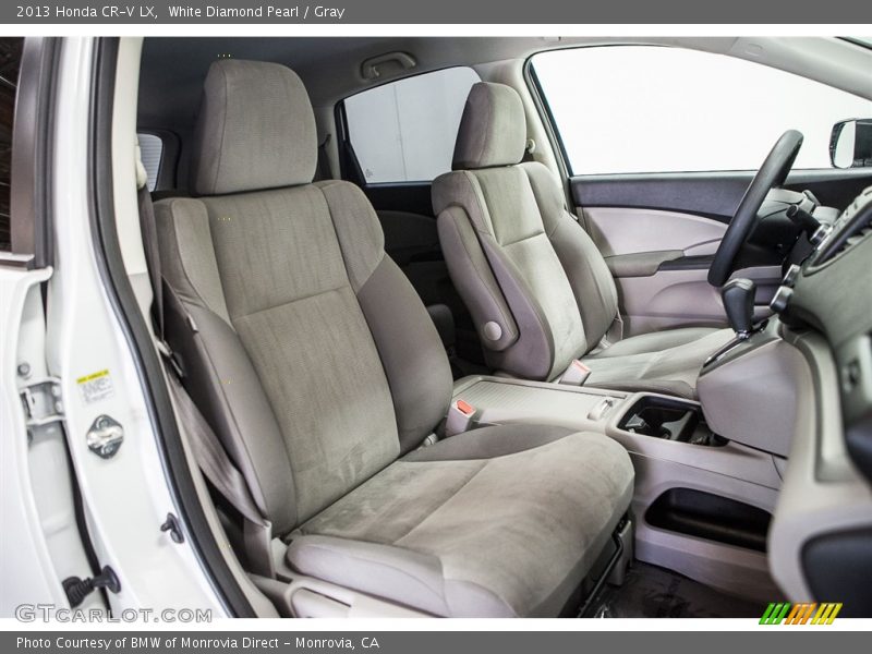 White Diamond Pearl / Gray 2013 Honda CR-V LX