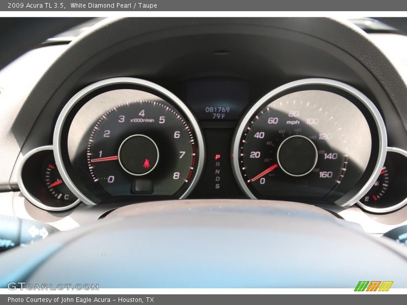 White Diamond Pearl / Taupe 2009 Acura TL 3.5