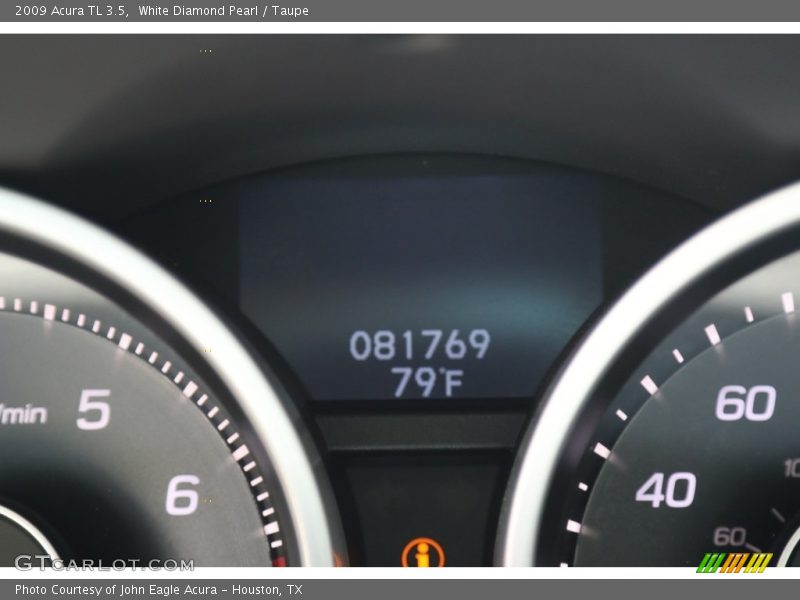 White Diamond Pearl / Taupe 2009 Acura TL 3.5