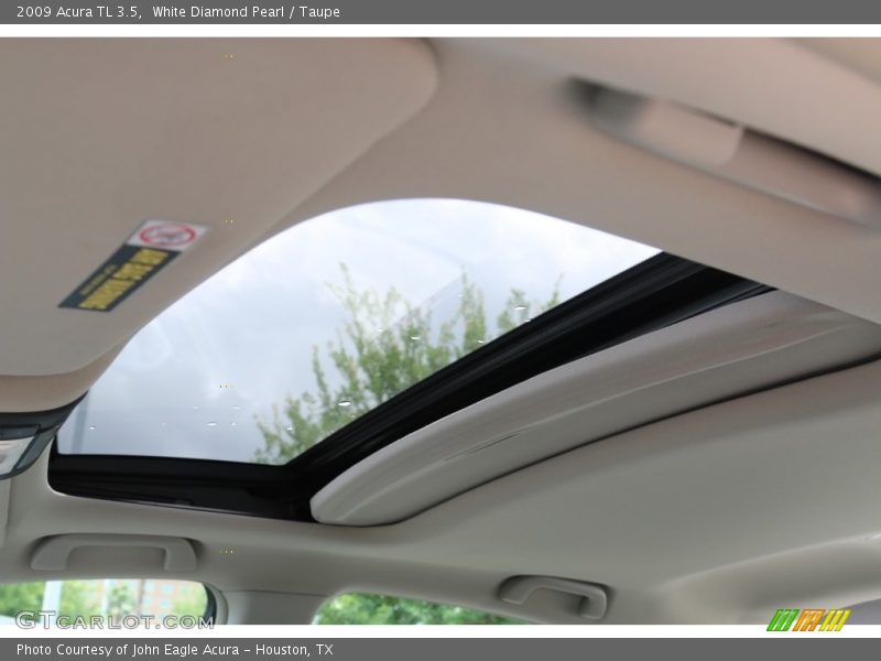 White Diamond Pearl / Taupe 2009 Acura TL 3.5