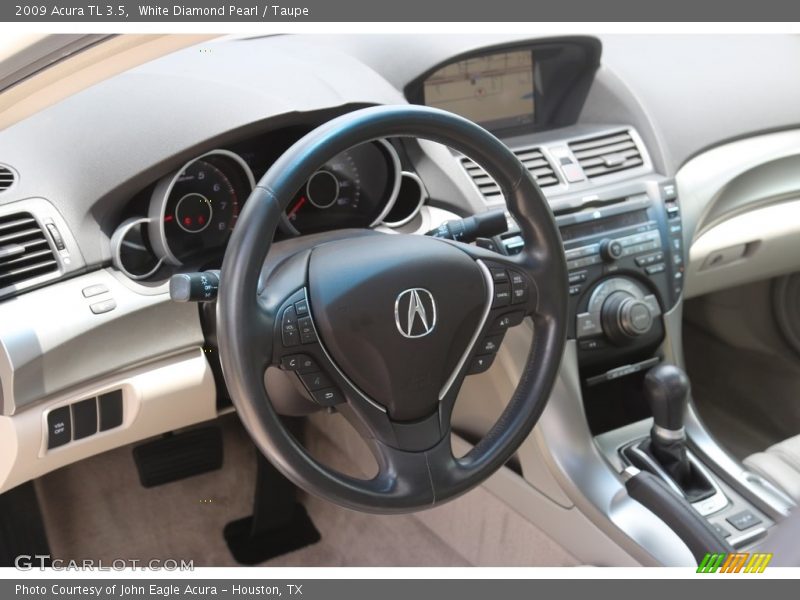 White Diamond Pearl / Taupe 2009 Acura TL 3.5
