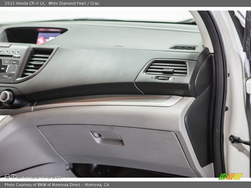 White Diamond Pearl / Gray 2013 Honda CR-V LX