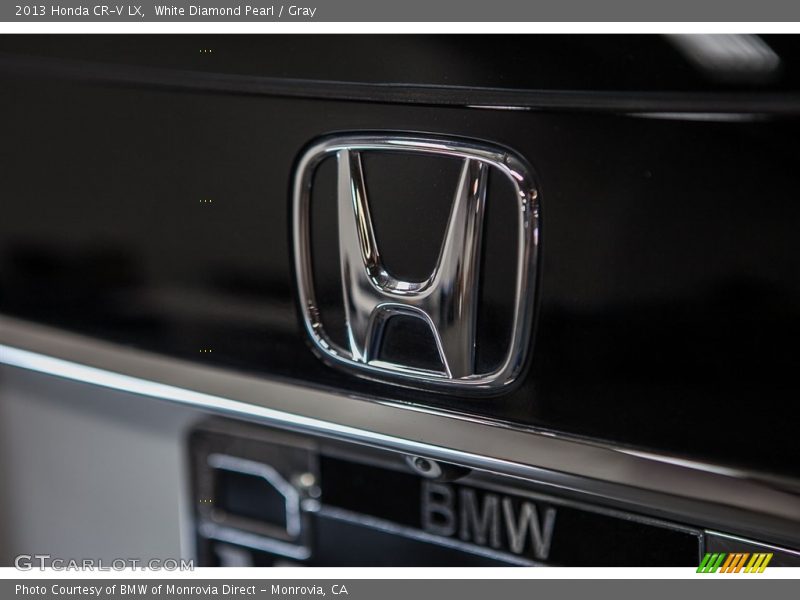 White Diamond Pearl / Gray 2013 Honda CR-V LX
