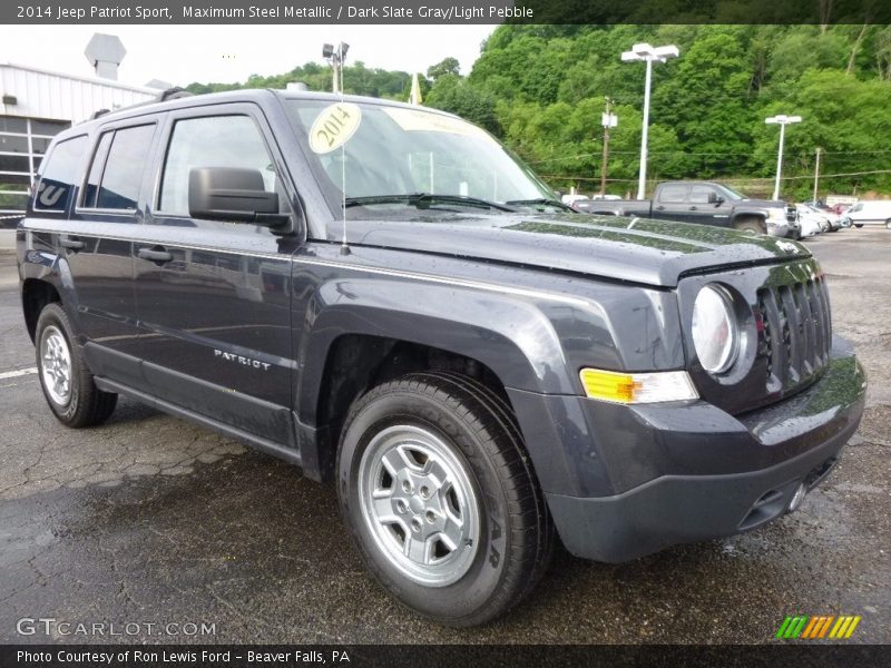 Maximum Steel Metallic / Dark Slate Gray/Light Pebble 2014 Jeep Patriot Sport