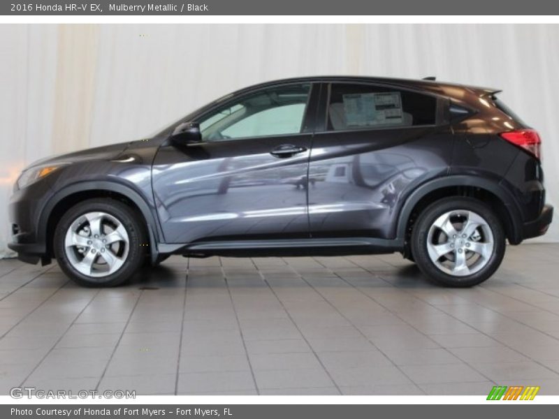 Mulberry Metallic / Black 2016 Honda HR-V EX