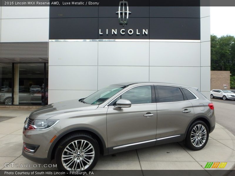 Luxe Metallic / Ebony 2016 Lincoln MKX Reserve AWD