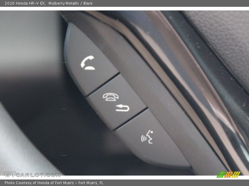 Mulberry Metallic / Black 2016 Honda HR-V EX