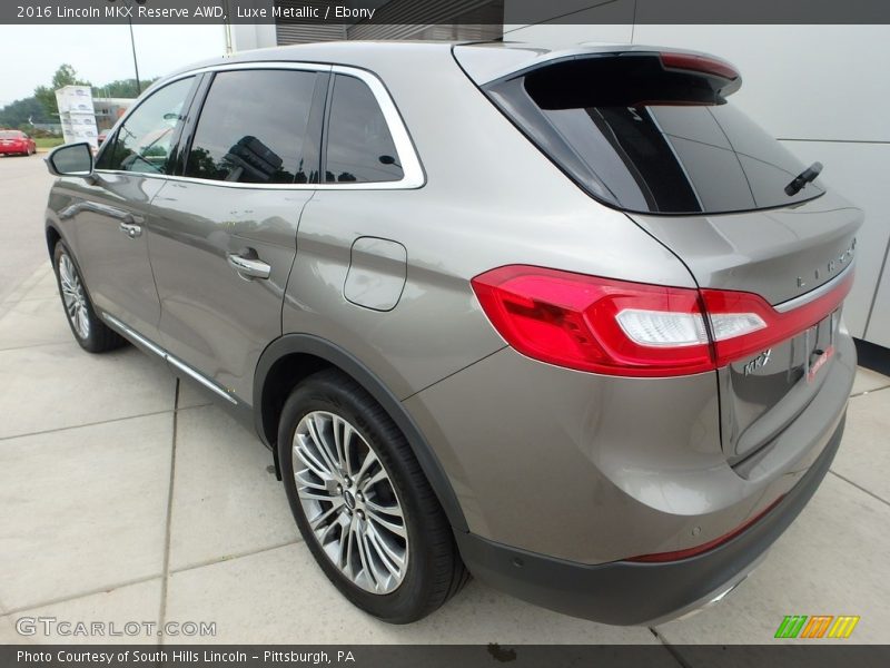 Luxe Metallic / Ebony 2016 Lincoln MKX Reserve AWD