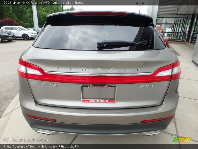 Luxe Metallic / Ebony 2016 Lincoln MKX Reserve AWD