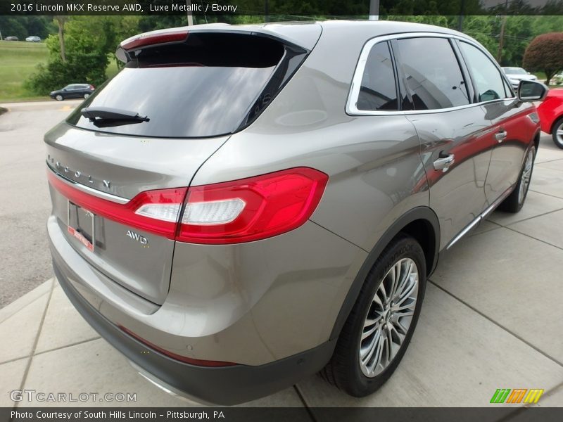 Luxe Metallic / Ebony 2016 Lincoln MKX Reserve AWD