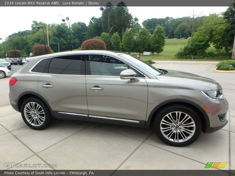 Luxe Metallic / Ebony 2016 Lincoln MKX Reserve AWD