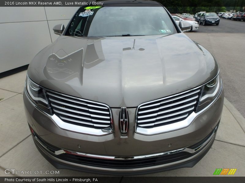 Luxe Metallic / Ebony 2016 Lincoln MKX Reserve AWD