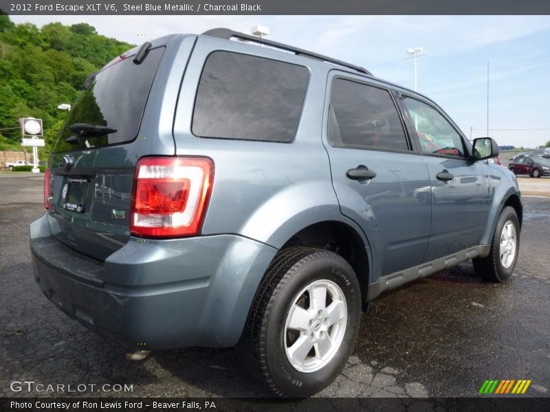 Steel Blue Metallic / Charcoal Black 2012 Ford Escape XLT V6