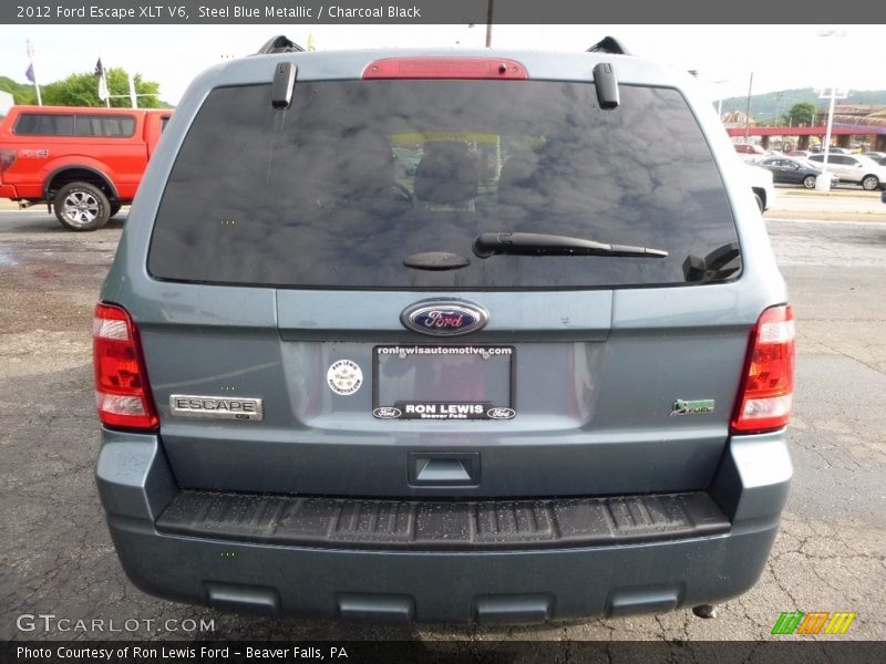 Steel Blue Metallic / Charcoal Black 2012 Ford Escape XLT V6