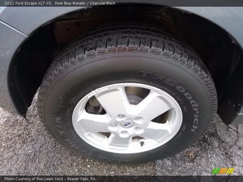 Steel Blue Metallic / Charcoal Black 2012 Ford Escape XLT V6