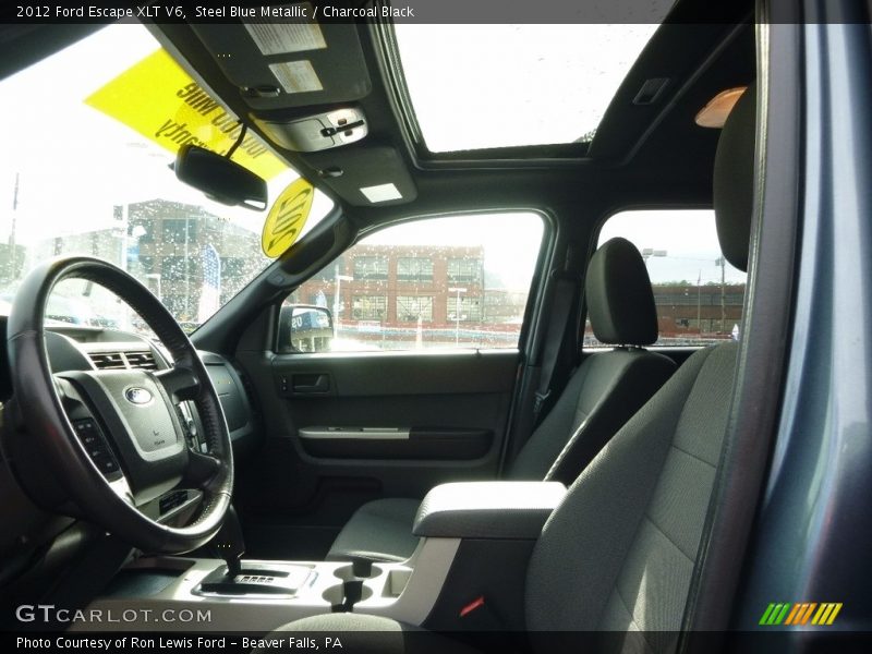 Steel Blue Metallic / Charcoal Black 2012 Ford Escape XLT V6