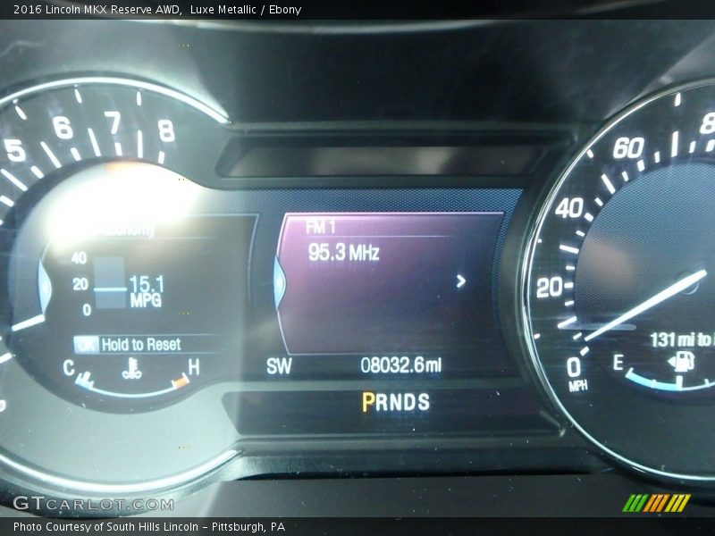 Luxe Metallic / Ebony 2016 Lincoln MKX Reserve AWD