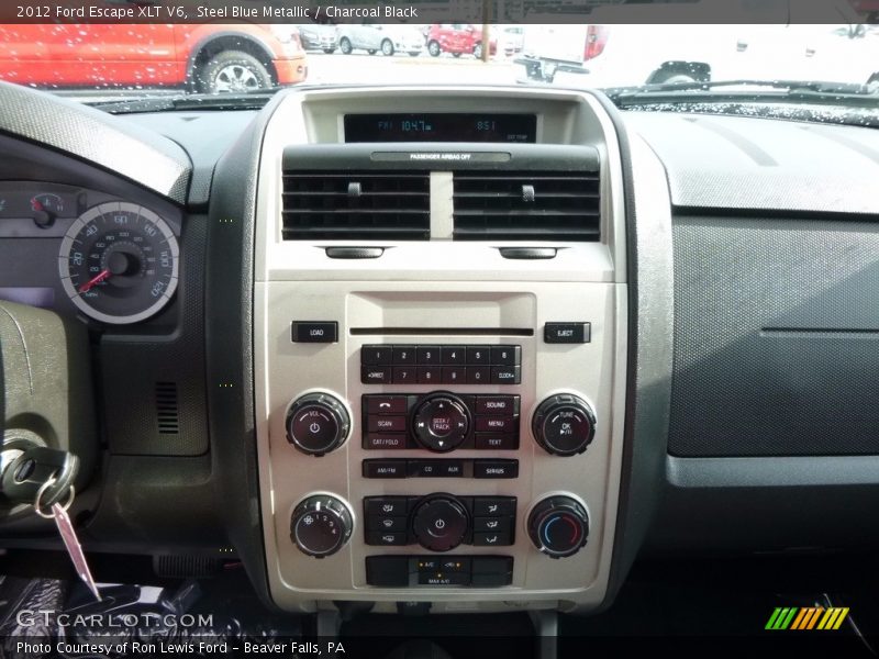 Steel Blue Metallic / Charcoal Black 2012 Ford Escape XLT V6