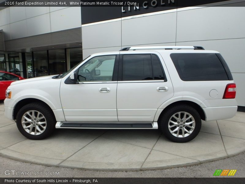 White Platinum Metallic Tricoat / Dune 2016 Ford Expedition Limited 4x4