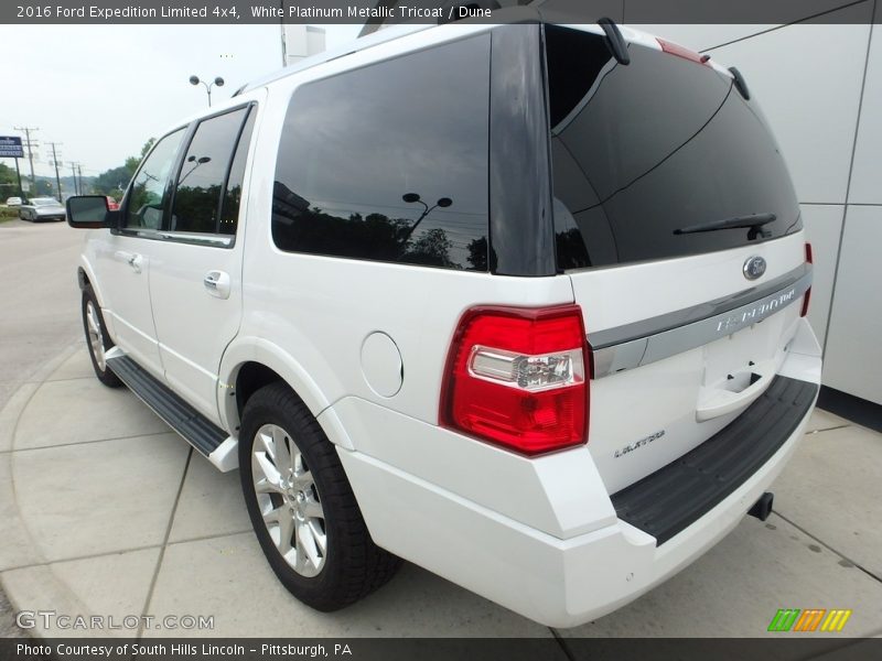 White Platinum Metallic Tricoat / Dune 2016 Ford Expedition Limited 4x4