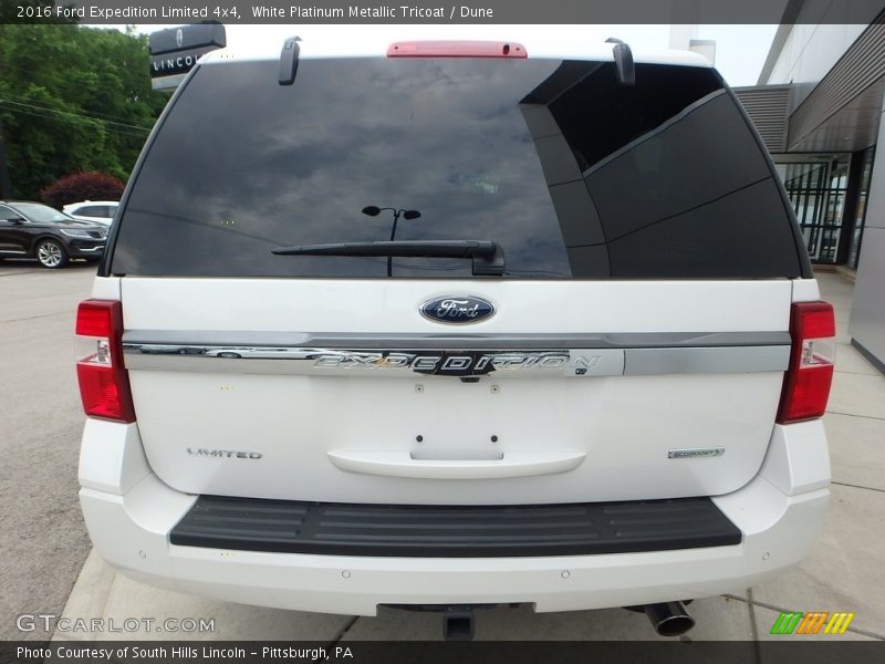 White Platinum Metallic Tricoat / Dune 2016 Ford Expedition Limited 4x4