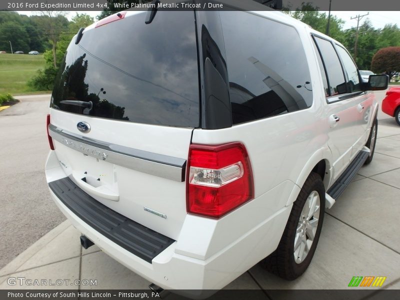 White Platinum Metallic Tricoat / Dune 2016 Ford Expedition Limited 4x4