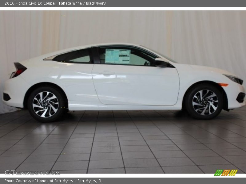 Taffeta White / Black/Ivory 2016 Honda Civic LX Coupe