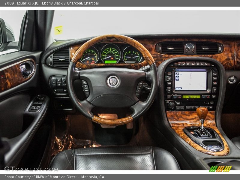 Ebony Black / Charcoal/Charcoal 2009 Jaguar XJ XJ8