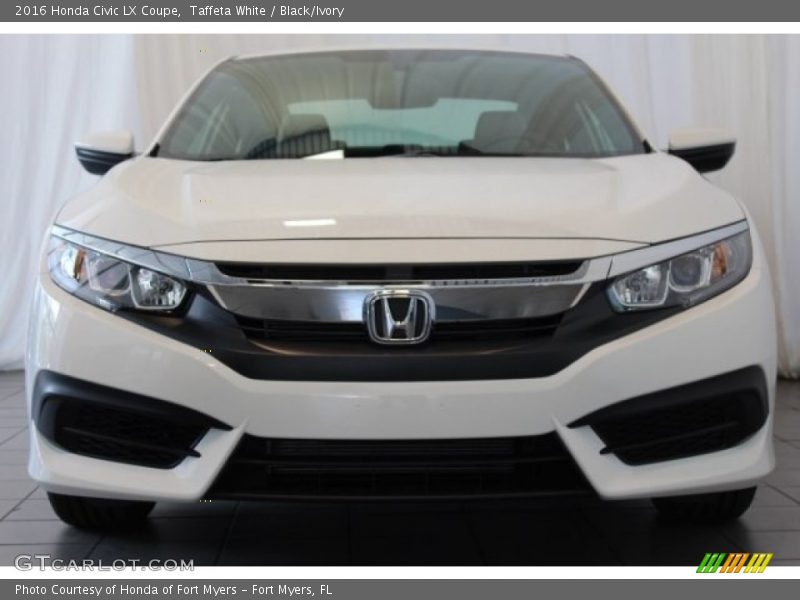 Taffeta White / Black/Ivory 2016 Honda Civic LX Coupe