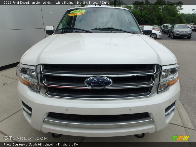 White Platinum Metallic Tricoat / Dune 2016 Ford Expedition Limited 4x4