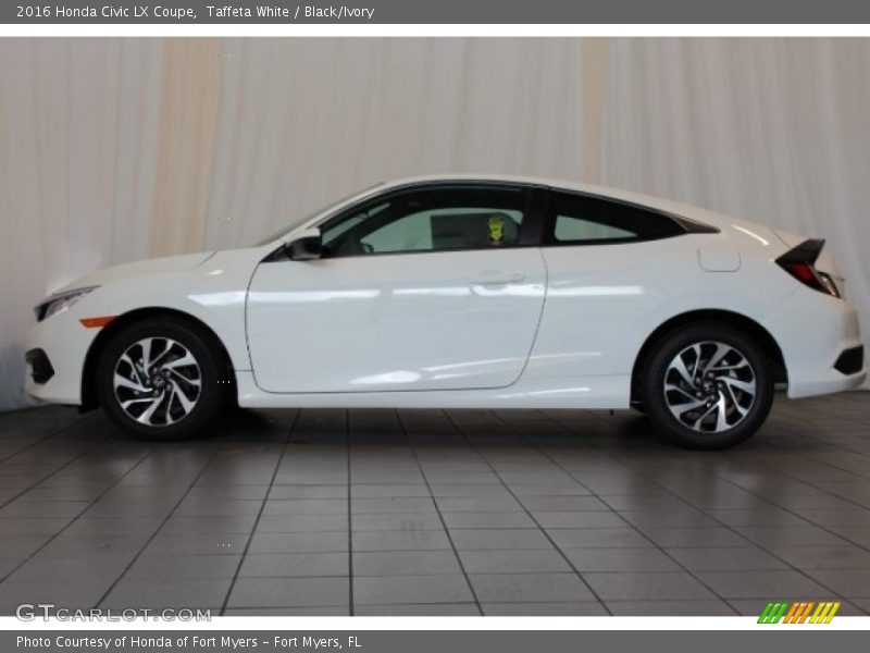 Taffeta White / Black/Ivory 2016 Honda Civic LX Coupe