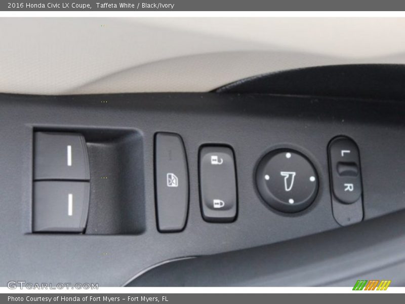 Taffeta White / Black/Ivory 2016 Honda Civic LX Coupe