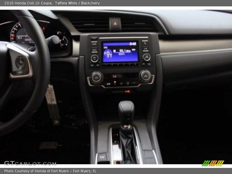 Taffeta White / Black/Ivory 2016 Honda Civic LX Coupe