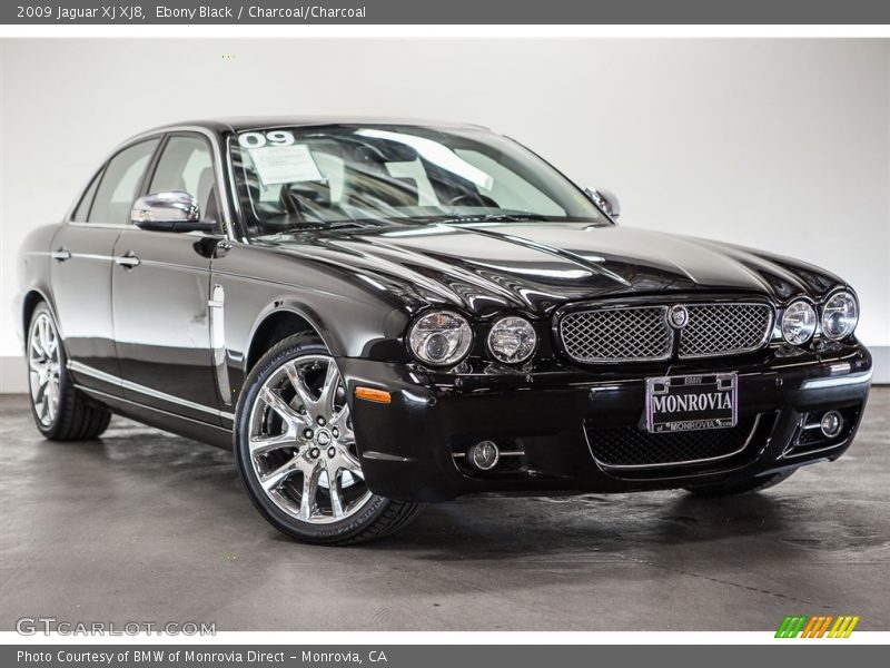 Ebony Black / Charcoal/Charcoal 2009 Jaguar XJ XJ8