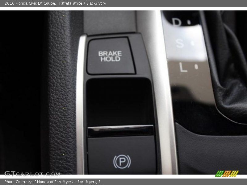 Taffeta White / Black/Ivory 2016 Honda Civic LX Coupe