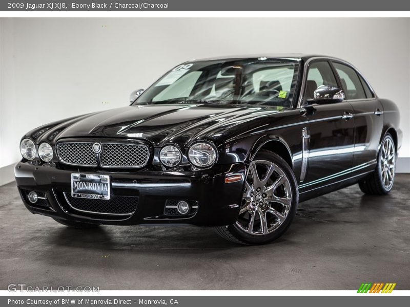 Ebony Black / Charcoal/Charcoal 2009 Jaguar XJ XJ8