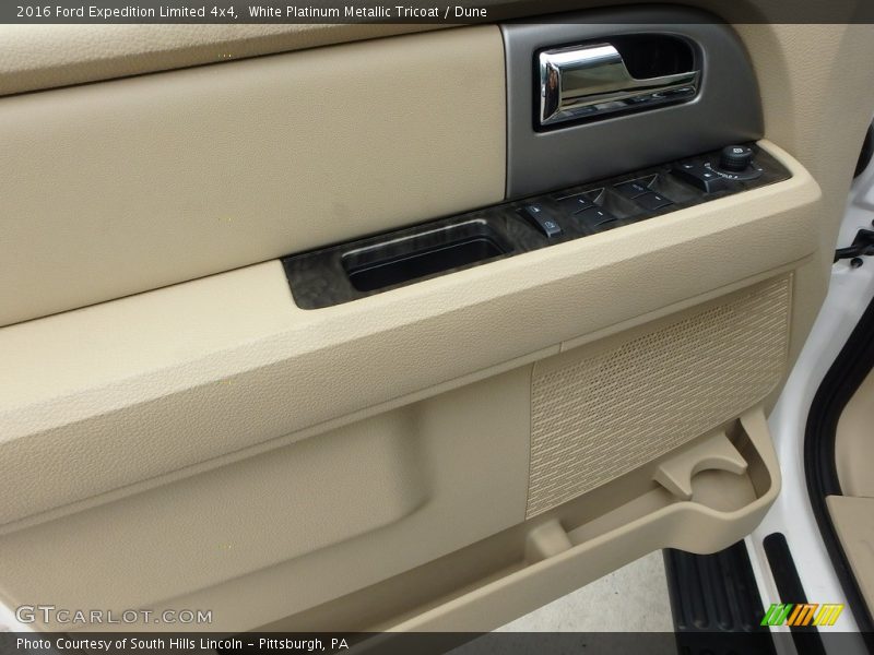 White Platinum Metallic Tricoat / Dune 2016 Ford Expedition Limited 4x4